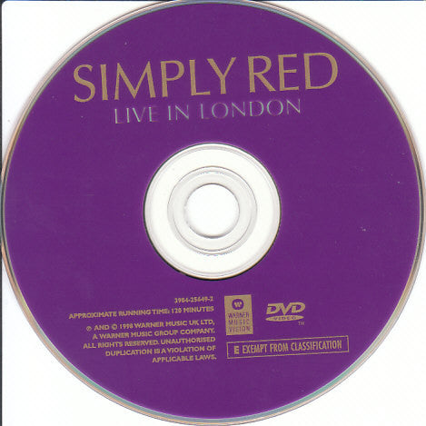 Simply Red : Live In London (DVD-V, Copy Prot., PAL)