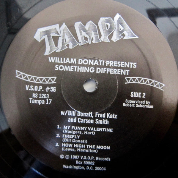Bill Donati, Fred Katz, Carson Smith : William Donati Presents Something Different (LP, RE)
