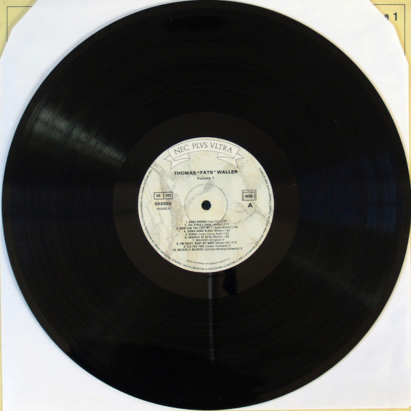 Fats Waller : Thomas «Fats» Waller (1935) Volume 1 (LP, Comp)