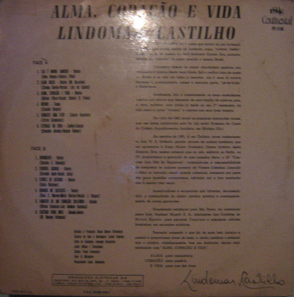 Lindomar Castilho : Alma, Coração E Vida (LP, Album)