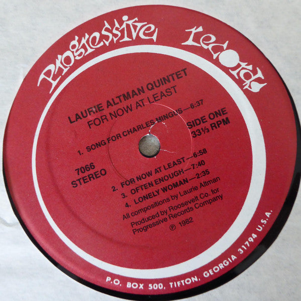 Laurie Altman Quintet : For Now At Least (LP, Album)