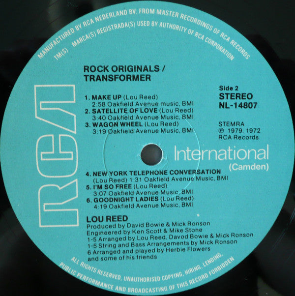 Lou Reed : Transformer (LP, Album, RE)