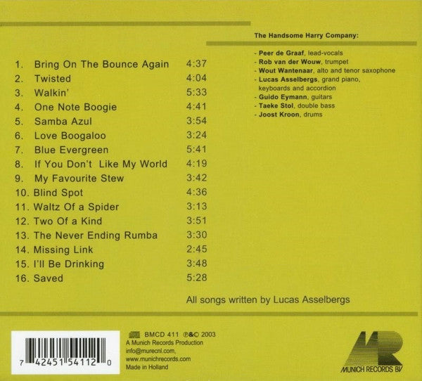 The Handsome Harry Company : Blue Evergreen (CD, Album)