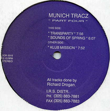 Munich Tracz : Part Four (12")