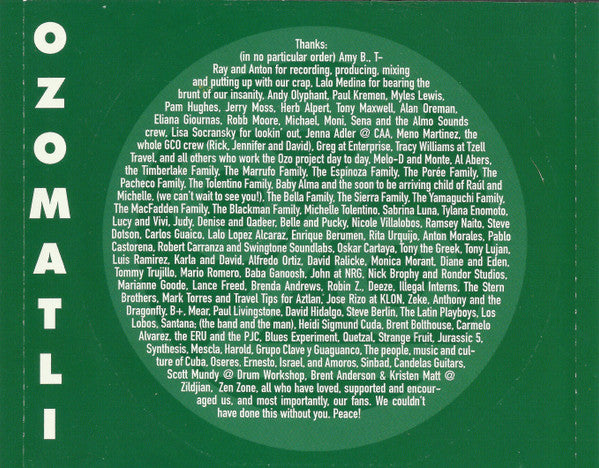 Ozomatli : Ozomatli (CD, Album, RE)