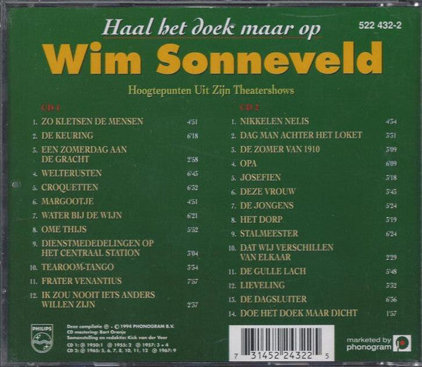 Wim Sonneveld : Haal Het Doek Maar Op (Hoogtepunten Uit Zijn Theatershows) (2xCD, Comp)