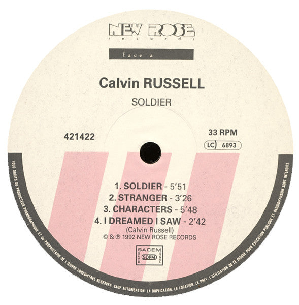 Calvin Russell : Soldier (LP, Album)