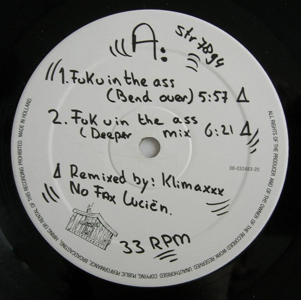 The Outhere Brothers : Fuk U In The Ass (Remixes) (12")
