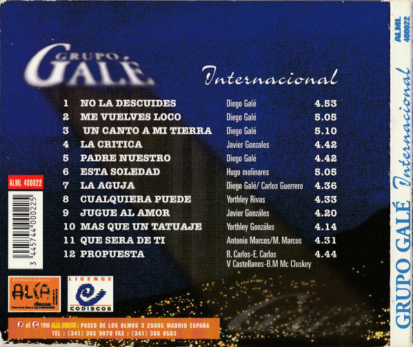 Grupo Galé : Internacional (CD, Album, Dig)