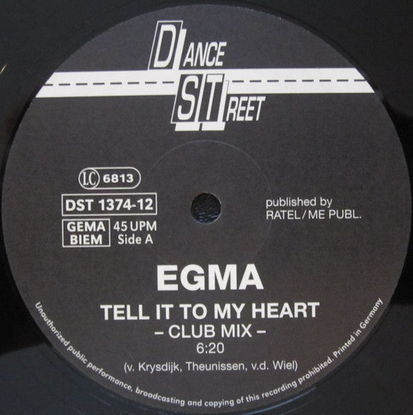 Egma : Tell It To My Heart (12", Maxi)