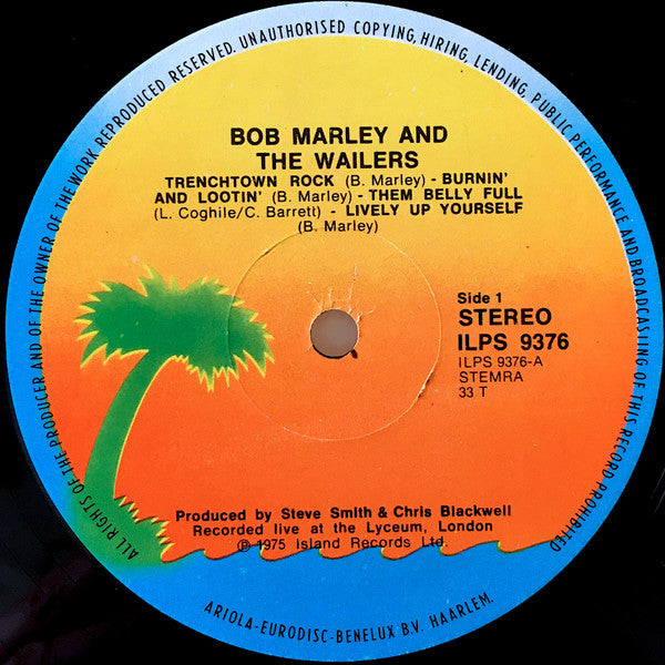 Bob Marley & The Wailers : Live! (LP, Album)