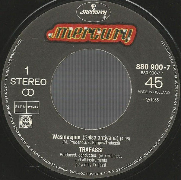 Trafassi : Wasmasjien (7", Single)