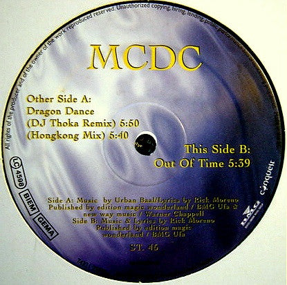 MCDC : Dragon Dance / Out Of Time (12")
