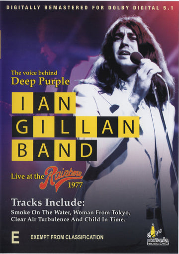 Ian Gillan Band : Live At The Rainbow 1977 (DVD-V, RM, Multichannel, PAL)