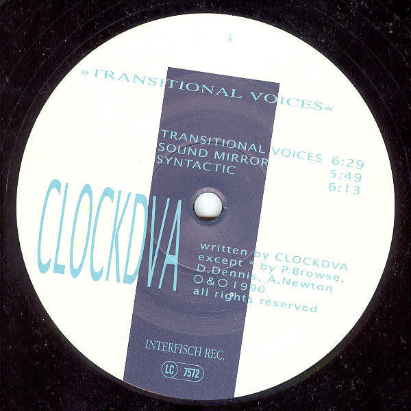 Clock DVA : Transitional Voices (LP, Album)