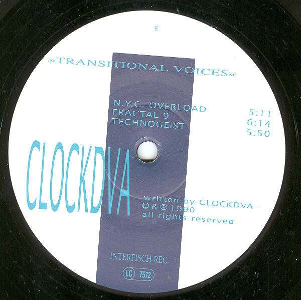 Clock DVA : Transitional Voices (LP, Album)