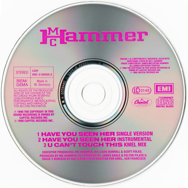 MC Hammer : Have You Seen Her (CD, Maxi)