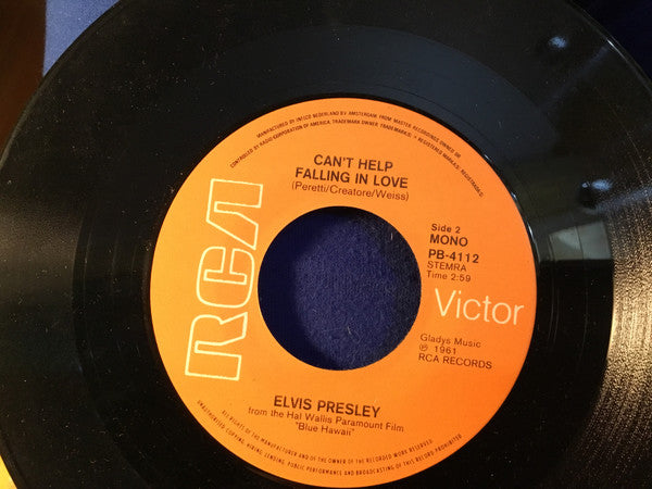 Elvis* : Love Me Tender (7", Single, Mono)