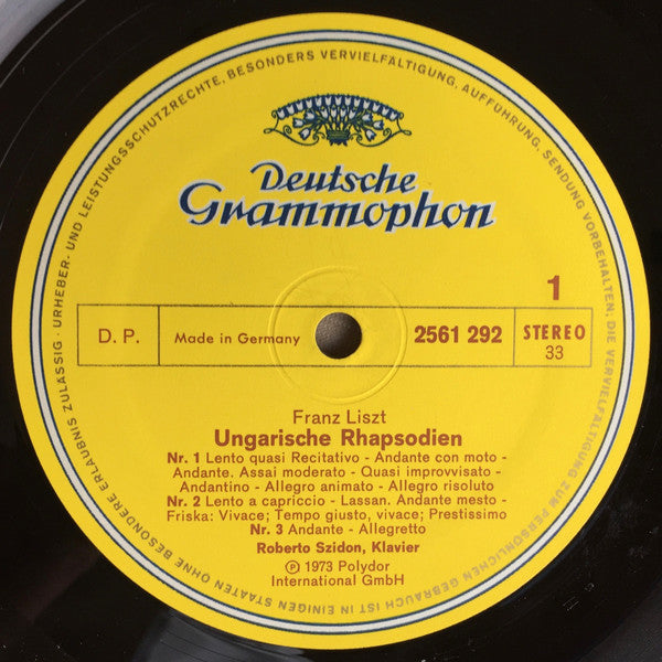 Franz Liszt, Roberto Szidon : Ungarische Rhapsodien (3xLP + Box)