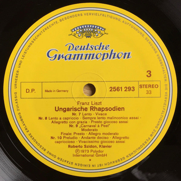 Franz Liszt, Roberto Szidon : Ungarische Rhapsodien (3xLP + Box)