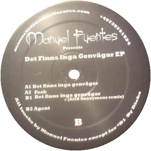 Manuel Fuentes : Det Finns Inga Genvägar EP (12", EP)