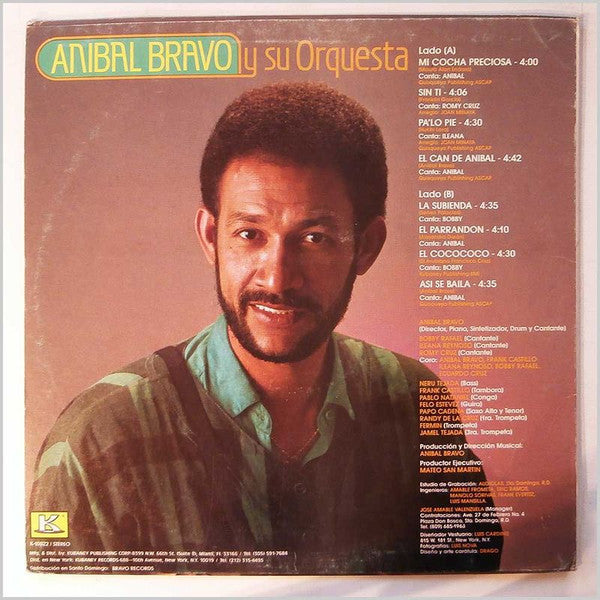 Anibal Bravo Y Su Orquesta : Mi Cosa Preciosa (LP, Album)
