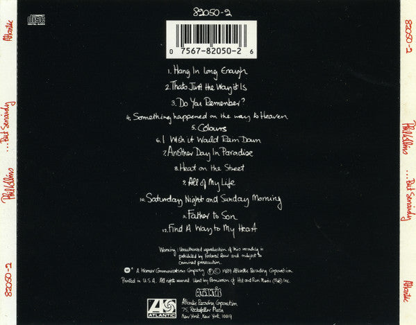 Phil Collins : ...But Seriously (CD, Album, ARC)