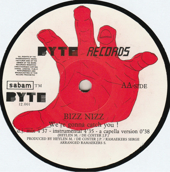 Bizz Nizz : We're Gonna Catch You! (12", Red)