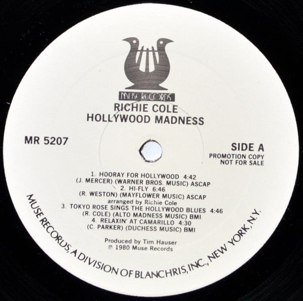 Richie Cole With Eddie Jefferson : Hollywood Madness (LP, Album, Promo)