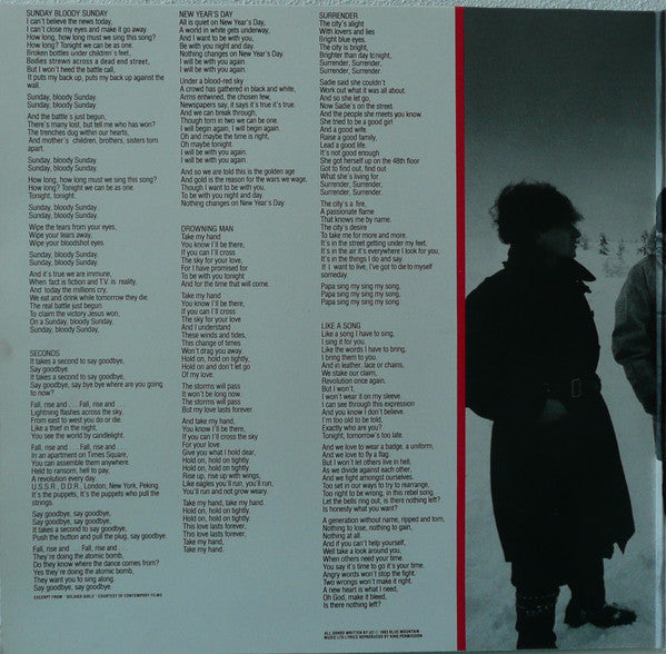U2 : War (LP, Album, Gat)