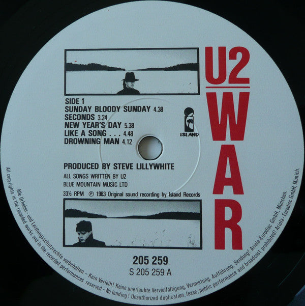 U2 : War (LP, Album, Gat)