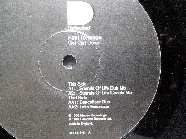Paul Johnson : Get Get Down (Part 2) (12")