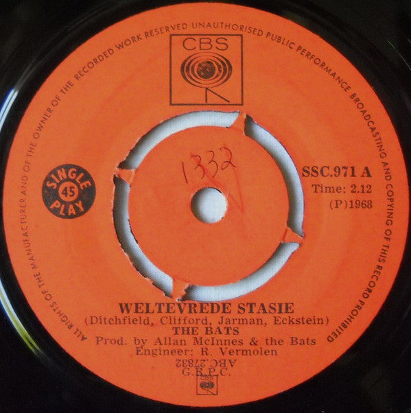 Bats : Weltevrede Stasie / My Beste Maat (7", Single)