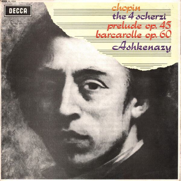 Chopin*, Ashkenazy* : The 4 Scherzi / Prelude Op.45 / Barcarolle Op.60 (LP, RE, ED4)