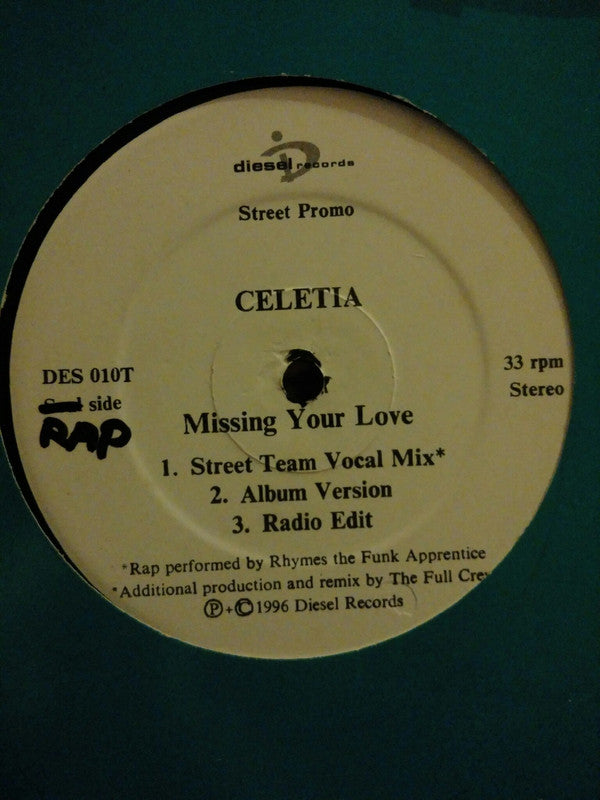 Celetia : Missing Your Love (12")