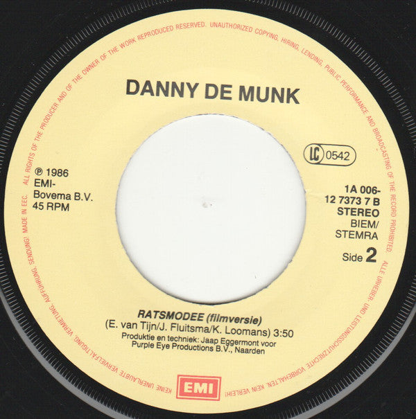 Danny De Munk : Ratsmodee (7")