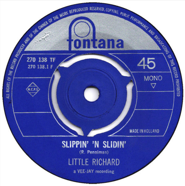 Little Richard : Slippin' 'N Slidin' / Good Golly Miss Molly (7")
