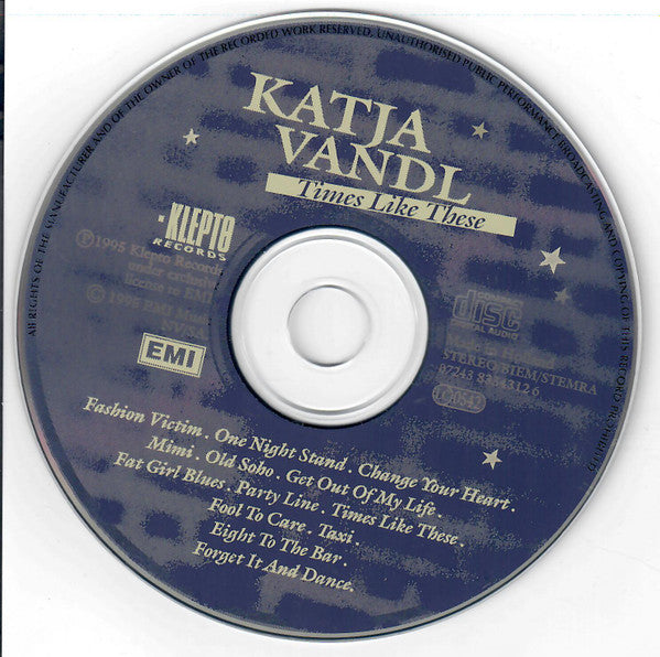 Katja Vandl : Times Like These (CD, Album)