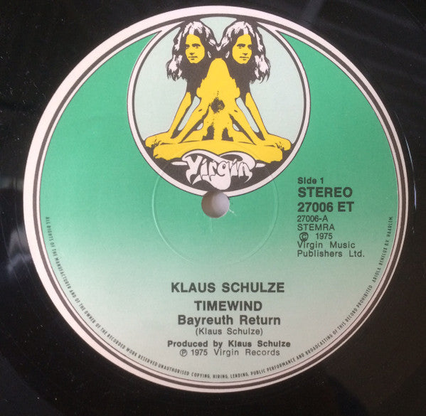 Klaus Schulze : Timewind (LP, Album, Gat)