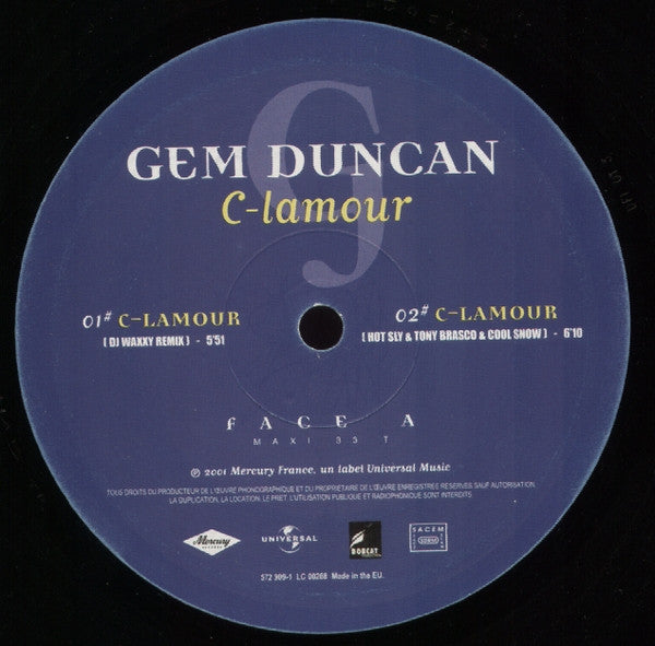 Gem Duncan : C-lamour (12")