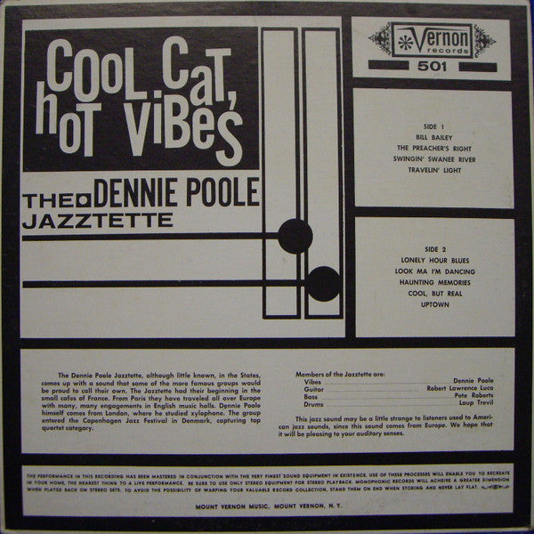 The Dennie Poole Jazztette : Cool Cat, Hot Vibes (LP)