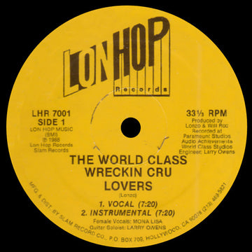 World Class Wreckin' Cru : Lovers / Lonzoland (12")