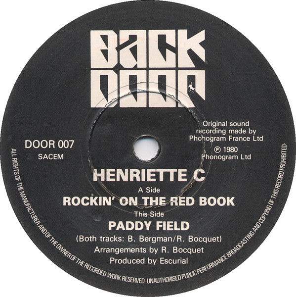 Henriette Coulouvrat : Rockin' On The Red Book  (7", Single, Pap)
