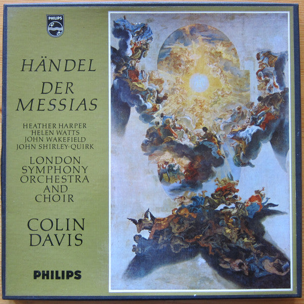 Heather Harper, Helen Watts, John Wakefield, John Shirley-Quirk, London Symphony Orchestra And London Symphony Chorus, Sir Colin Davis : Der Messias (3xLP + Box, Mono)