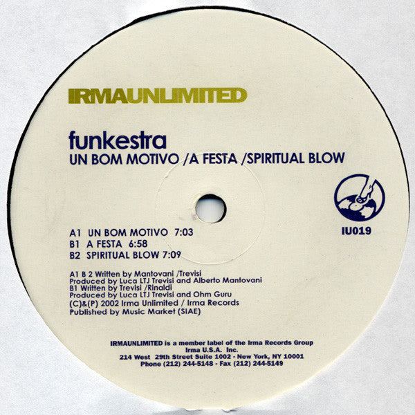 Funkestra : Un Bom Motivo (12")