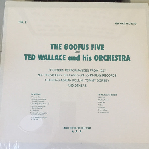 The Goofus Five And Ted Wallace & His Orchestra : Fourteen Performances 1927 (LP, Comp)