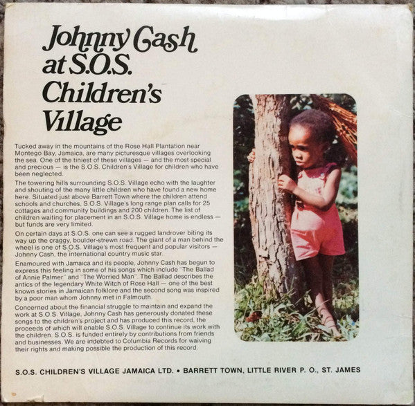 Johnny Cash : Johnny Cash at S.O.S. Children's Village (7", S/Edition)