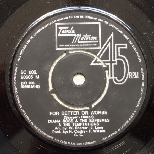 The Supremes And The Temptations : The Weight (7", Single)