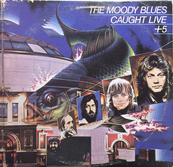 The Moody Blues : Caught Live +5 (2xLP, Album, PH )