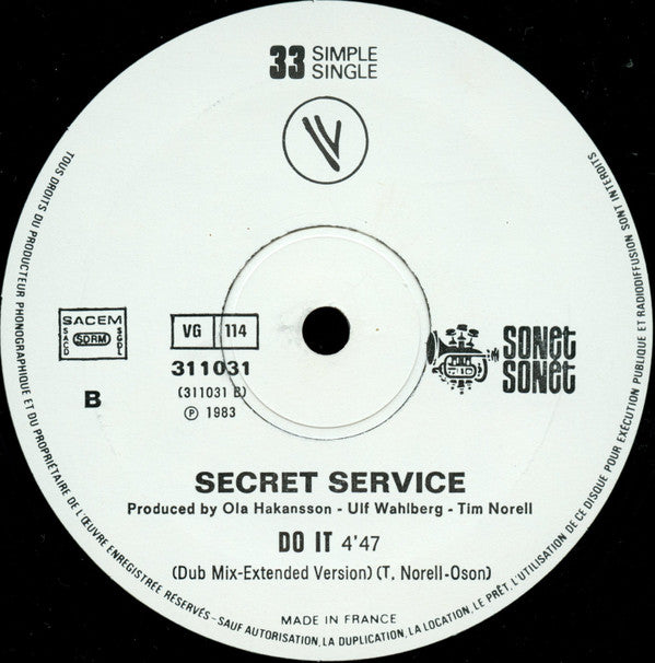 Secret Service : Do It (12", Single, Ltd)
